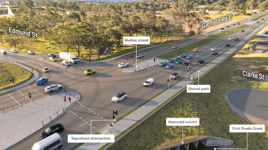 Long awaited Garfield Road upgrade powers ahead